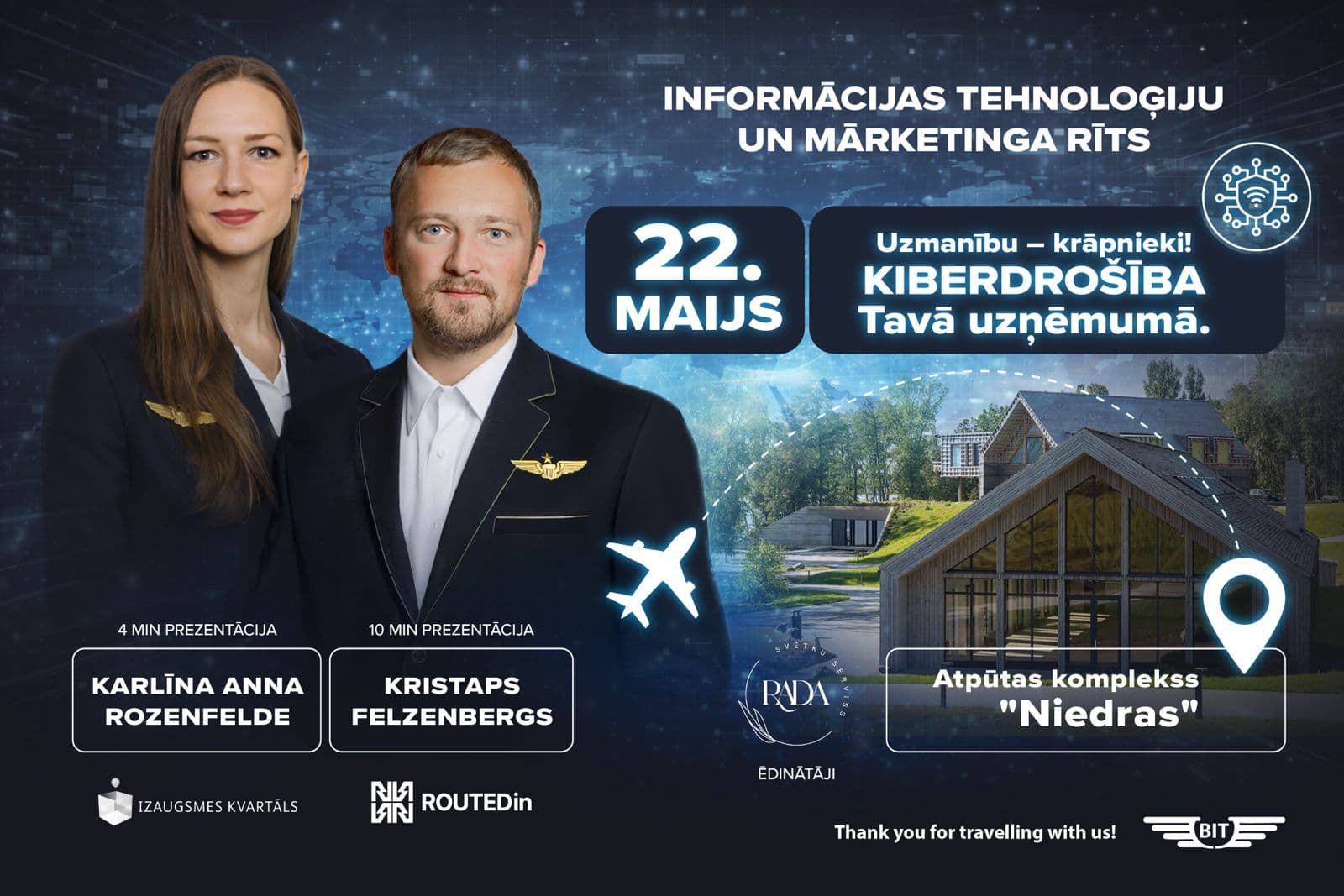 Biroja, Informācijas tehnoloģiju un mārketinga pakalpojumu nozares rīts - Uzmanību – krāpnieki! Kiberdrošība Tavā uzņēmumā - 22.05.2026.